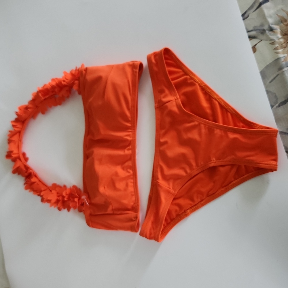 Hollie Watman Orange Bikini Small NWOT